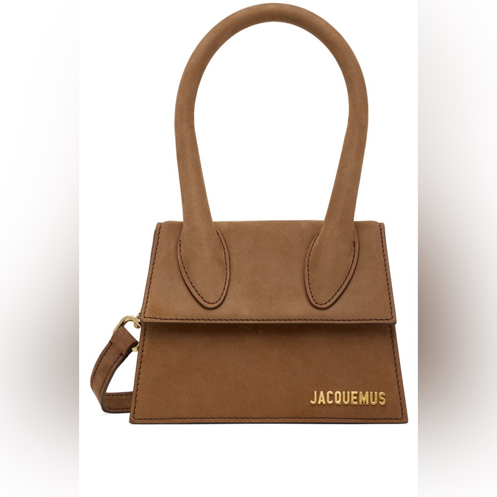 Jacquemus Brown Le Papier 'Le Chiquito Moyen' Top Handle Bag